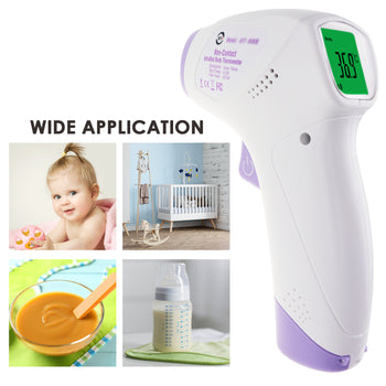 KB0294 Forehead Human Thermometer Fever Alert Tri-color LCD Display