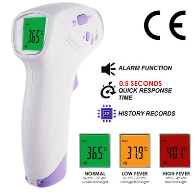 KB-THE294_R1 【One-Year-Warranty】CE Certified Digital Infrared Forehead Body Thermometer